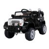 Coche Eléctrico para Niños Jeep JJ245 Negro con Control Remoto y Asiento de Ecopiel