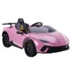 Coche Eléctrico para Niños Lamborghini Huracán con 4 Motores, 12V y Control Remoto rosa
