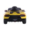 Coche Eléctrico Infantil Lamborghini Huracán Amarillo 12V con Mando a Distancia y Asiento de Piel
