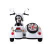 Moto Eléctrica para Niños SX138 12V Color Blanco – Doble Motor de 45W y Panel de Música MP3