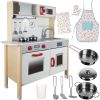 Cocina de Madera Kruzzel con Iluminación LED y Accesorios: Juego de Rol Educativo