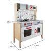 Cocina de Madera Kruzzel con Iluminación LED y Accesorios: Juego de Rol Educativo
