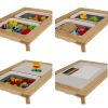 Mesa Sensorial Educativa de Madera XL para Niños + Silla – Mesa Montessori para Arena, Agua y Creatividad - imagen 11