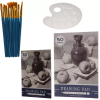 Set de Pintura Artística 130 Piezas con Maletín de Madera – Lápices, Acuarelas, Pasteles, Pinceles y Más - imagen 3