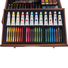 Set de Pintura Artística 130 Piezas con Maletín de Madera – Lápices, Acuarelas, Pasteles, Pinceles y Más - imagen 8