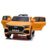 Coche Eléctrico para Niños Audi Q8 Amarillo con 2 Motores, 12V y Control Remoto