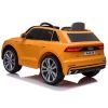 Coche Eléctrico para Niños Audi Q8 Amarillo con 2 Motores, 12V y Control Remoto