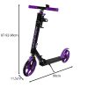 Patinete Infantil Plegable KRUZZEL con Ruedas Grandes de 200 mm – Ligero, Regulable y con Freno - imagen 2