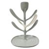 Escurrebiberones Tulip gris Kikkaboo, práctico para secar biberones y mantener la higiene del bebé.