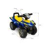 Correpasillos Goodyear Quad Ride-On para Niños de 1 a 3 Años – Sonidos, Volante Giratorio y Almacenaje