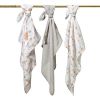 Set de 3 muselinas de Bambú en color Gris , 70 x 70 cm - imagen 3