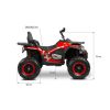 QUAD GIGANT rosa  Vehículo a Batería Todoterreno - Aventuras Off-Road para Niños con Control y Estilo