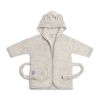 Albornoz Infantil Suave con Orejas de Oso Teddy - Gris - Para Niños de 1 a 2 Años - imagen 2