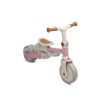 Triciclo Toyz Faro rosa, detalle asiento cuero ecológico y cesta