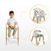 Silla alta multifuncional TRIPLO, trona, hamaca y silla 3 en 1, ideal para bebés y niños pequeños.