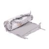 Protector de Cuna Reversible de Muselina 180x40 cm – 3 Paneles con Lazos – Teddy Grey - imagen 6
