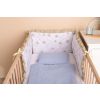 Protector de Cuna Reversible de Muselina 180x40 cm – 3 Paneles con Lazos – Dandelions Beige - imagen 2