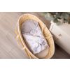 Saco Arrullo para Bebé de Muselina 75x75 cm – Doble Cara con Relleno Hipoalergénico – Teddy Grey