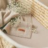 Manta de Bebé 100% Lana Merino Melange 90x75 – Beige Claro, Termorreguladora - imagen 3