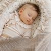 Manta de Bebé 100% Lana Merino Melange 90x75 – Beige Claro, Termorreguladora - imagen 4