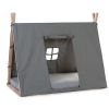 Funda gris para Cama Tipi 70 x 140 cm 