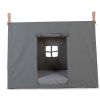 Funda gris para Cama Tipi 70 x 140 cm 