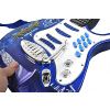 Juego de Guitarra eléctrica + Amplificador + micrófono con Soporte Azul para niños a Pilas