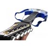 Juego de Guitarra eléctrica + Amplificador + micrófono con Soporte Azul para niños a Pilas
