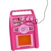 Guitarra eléctrica + Amplificador + Micrófono con Soporte de Color Rosa