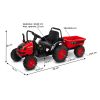 Tractor eléctrico para Niños Héctor en color Rojo