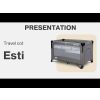 Caretero Esti - travel cot with foldable side