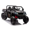 Vehículo eléctrico infantil 6 ruedas 4x4 XB-1038A Lean Cars negro, vista frontal