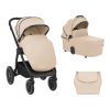 Carrito de bebé 2en1 Kikkaboo Naya Beige, versátil y cómodo