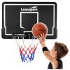 Tablero de baloncesto colgante negro de Lean sport con aro de 430 mm.