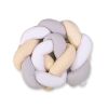 Knot Bumper de My Sweet Baby - Protector de Cuna en Blanco, Gris y Beige