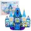 Bloques magnéticos Castillo de Hielo de Lean toys con figuras de princesas.
