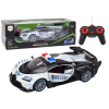 Coche de policía teledirigido Lean toys 1:12 con luces y mando