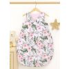 Cotton Sleeping Bag For Children, Size M, 3-12 Months, Tog 2.5, All-season - Peony Flower Pink