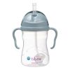 Botella B.box Ocean fabricada con PPSU médico, resistente y ligera.