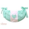 Bolsa para Juguetes My Sweet Baby - Corazones Blancos sobre Verde