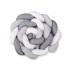 Protector de Cuna Knot Bumper XXL My Sweet Baby - Blanco y Gris