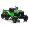 Tractor a Batería con Remolque Verde Claro 24V