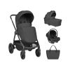 Carrito de Bebé 3en1 con Capazo Modena Negro Kikkaboo