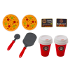 Set de Tienda de Pizza con Cafetera y Caja Registradora