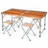 Set Mesa Camping Plegable 4 Taburetes con Maletín