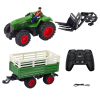 Tractor Agrícola con Remolque y Horquillas Control Remoto