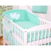 Juego de Cuna 3 piezas My Sweet Baby - Corazones Colgantes Mint