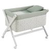 Minicuna Tijera Madera Ardi Verde/blanco 55x87x74 Cm - Cambrass