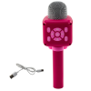 Micrófono Inalámbrico Bluetooth Rosa para Karaoke y Grabación