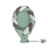 Braided Baby Nest 2 In 1 - Pastel Green - Gray - Anthracite
